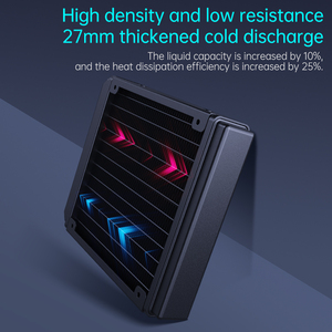 SNOWMAN 120mm AIO Liquid CPU Cooler Ultra-Quiet RGB Style Kit de refrigeración por agua con ventiladores Radiador de aire para <span class=keywords><strong>PC</strong></span> de alto rendimiento - Product Image 3