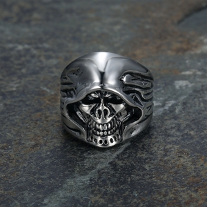 Anillos de Moda de Joyería Fina con Calavera de Punk Death para Hombres y Mujeres - Product Image 3
