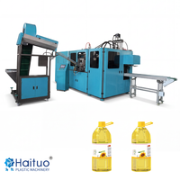 Machine professionnelle automatique de fabrication de bouteilles PET avec PLC, moteur de pompe haute productivité pour fût d'huile comestible de 20 L et grand bidon d'eau