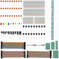 Kit de composants électroniques 1628 pièces, édition ultime, sans soudure, avec plateau d'expérimentation, diodes LED, résistances à film métallique et électrolyse