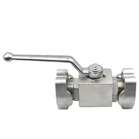 Vanne à boisseau sphérique hydraulique haute pression en acier au carbone, type BKH, à bride SAE 304, BKH-SAE-210-15 420-15, du fabricant chinois