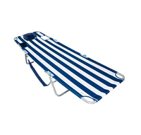 Chaise longue de plage pliable en acier réglable et portable de luxe pour la pêche et le camping en plein air