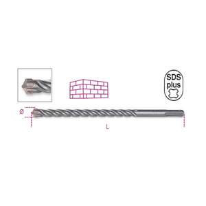 BETA - 004190660 Forets à percussion avec tiges fraisées et 4 spirales et 4 fraises et forets SDS Plus tang (multi-pack) - Product Image 3