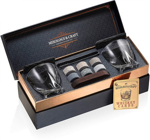 Premium quality old fashioned whiskey glass gift box whiskey box set