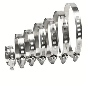 Ensemble de colliers de serrage en U à deux trous avec doublure en caoutchouc, supports de montage en U, colliers de serrage en forme de U pour tuyaux, fils et conduites - Product Image 1