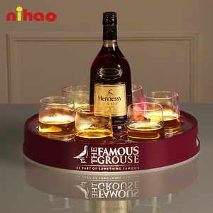 Bandeja de Servicio LED <span class=keywords><strong>NIHAO</strong></span>, Bandeja Acrílica Luminosa Brillante para Bar, Restaurante, Fiesta - Product Image 3