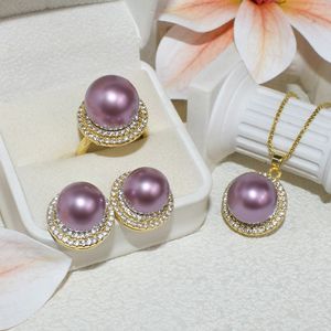 Orecchini a Perno con Perla a Sfera in Lega Placcata Oro, Eleganti e alla Moda per Anniversari - Product Image 5