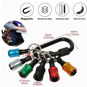 <span class=keywords><strong>Kit</strong></span> LXD 6 pièces, porte-embouts hexagonaux 1/4 po, rallonge de barre hexagonale, tige de connexion à changement rapide pour embouts de tournevis électrique - Product Image 3