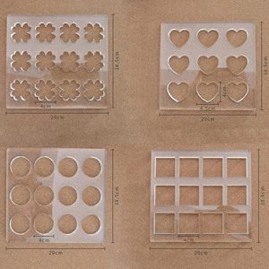 Dakwartz Acrylique Cookie Moule Ours Carré Géométrique Amour Ovale Cutters pour DIY Cuisson Biscuits Fondant Cutter Moule - Product Image 2