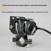Phares auxiliaires LED pour moto, projecteurs, feux clignotants, lampe longue portée, feux de brouillard supplémentaires pour ATV, moto, voiture, faisceau lumineux de travail