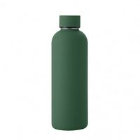 Promotion en acier inoxydable Sans BPA Vente en gros Bouteille d'eau isolée Enduit de poudre Double paroi Acier inoxydable 304 Gym personnalisée Dri