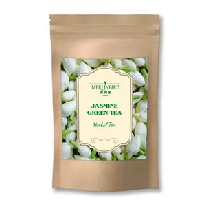 Vente en gros de thé au lait à bulles de Taiwan Emballage de marque privée personnalisé thé vert parfumé au jasmin