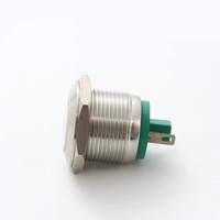 Interrupteur à bouton-poussoir momentané en acier inoxydable ELEWIND 19 mm (1NO) Modèle PM191F-10/S