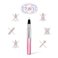 Stylo Magnétique Portable 7-en-1 Effet Œil de Chat pour Vernis à Ongles, Gel UV LED Monophase, Vernis Semi-Permanent pour Nail Art à Domicile et Professionnel