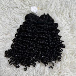 Vendedores de cabello crudo vietnamita de alta calidad más vendidos, trama de una sola máquina, estilos rizados profundos, cabello Remy ondulado Natural - Product Image 2