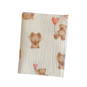 Serviette carrée pour bébé en gaze de coton pur, serviette à salive, <span class=keywords><strong>mouchoir</strong></span> pour nouveau-né, serviette de bain absorbante pour nourrissons et tout-petits (1-3 ans) - Product Image 5