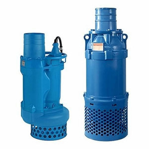 Pompe de drainage robuste en fonte triphasée 4 pôles à haut débit pour applications OEM de retrait d'eau, série Tsurumi KRS - Product Image 1