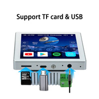 ZHIKU 4 Inch Android Smart Wall Amplifier Bar Layar IPS Resolusi 1920x1080 Kontrol Sentuh Dilengkapi Wi-Fi Tanpa Kamera Universal