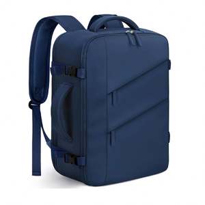 Waterproof Portable & Durable 20L-25L Laptop <b>Backpack</b> Large Capacity <b>Flight</b> Approved Travel Bag with 180° Zipper Closure - Product Image 1