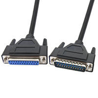Cable Serial RS232 DB25 al por Mayor para Impresora CNC Industrial PLC, Cable de Señal Blindado Anti-interferencias D-sub de 25 Pines