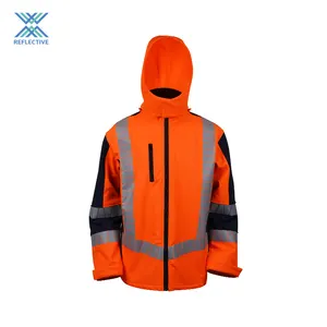 LX Men Safety Jackets Reflective Work Red Yellow Black Reflector Safety Jackets Safety Winter Jackets For Men
