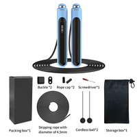 Cuerda de Saltar Inteligente de Alta Calidad al por Mayor, Componentes de Goma, Quema Grasa, Adelgazante, Cable Ajustable, Carga USB, Digital