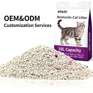 เบนจี้  OEM/ODM  ทรายแมวเบนโทไนต์ 5 กก. แบบเป็นก้อนเร็ว ดูดซับดีเยี่ยม ปราศจากฝุ่น ผลิตจากถั่วเหลือง เป็นมิตรต่อสิ่งแวดล้อม - Product Image 1