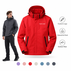 OEM ODM Hooded Shell Jacket Custom Logo Color Size Waterproof Windproof <b>Coat</b> For Outdoor Promotion And Uniforms - Product Image 1