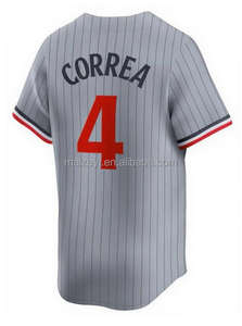 أفضل جودة مخيط قابل للتخصيص #4 Carlos Correa #23 Royce Lewis مطرز قميص بيسبول أمريكي - Product Image 6