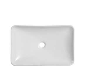 Modern Large Rectangular Porcelain Ceramic Sink Drainer Single Hole Easy Clean Environmental Glaze for Hotel/Villa <strong>Hand</strong> <strong>Wash</strong> - Product Image 3