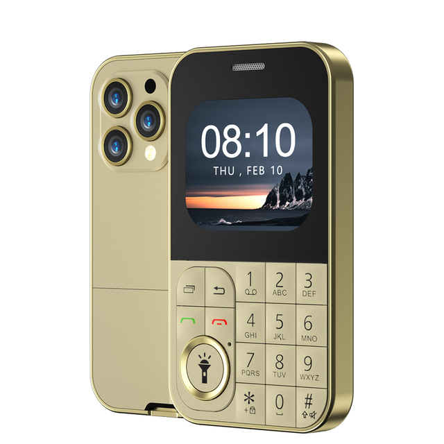 Ultra Thin & Portable V9 Seniors Mobile Phone, 2025 Model 2.01" Screen Dual SIM Camera Waterproof Multi-Language 2G