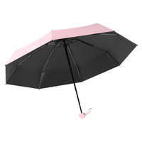 Mini parapluie portable coupe-vent de haute qualité avec pochette Logo personnalisé Bonne protection UV par le fabricant-pour le voyage