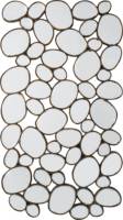 Grand miroir mural nouvel arrivage 100CM 4 pièces miroir irrégulier en métal doré pour la décoration du salon