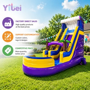 Commercial PVC <strong>Inflatable</strong> <strong>Bouncer</strong> Water Slide Outdoor Silp Slide Waterslide with Pool Water Game <strong>Inflatable</strong> <strong>Bouncer</strong> - Product Image 6