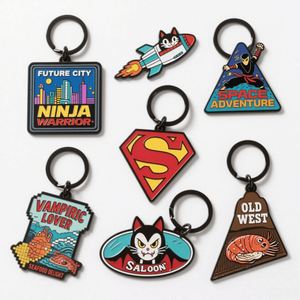 Design Custom Cartoon Metal Keychain Creative Gifts Cute Schoolbag Pendants - Product Image 3