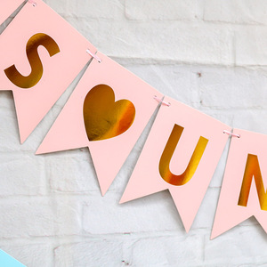 <span class=keywords><strong>NINA</strong></span> NINO español niño niña de banderas de decoración de papel de fiesta de cadena guirnaldas - Product Image 4