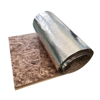 Couverture isolante en fibre de verre FSK avec revêtement en aluminium UL 723 R21 6 pouces, rouleau de laine de verre FSK pour isolation des conduits HVAC, toitures et murs de bâtiments métalliques
