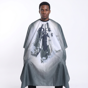 Capes de barbier personnalisées en PVC imperméable IQBAL & YASMEEN, modèle KEFEI0245 - Product Image 3