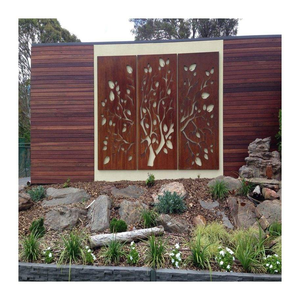 Biombos Modernos para Jardín de Acero Corten, Corte Láser, Móviles, Rústicos, Tamaño Personalizado - Product Image 6