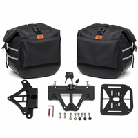 Sacs latéraux de moto en nylon universels avec kit de fixation, 22 L à 38 L, sacoche de selle en gros