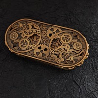 7-en-1 D20 polyèdre métal dés ensemble donjons Dragons COC groupe de course jeu de société cuivre résine dés rotateur CEsulu CESulu