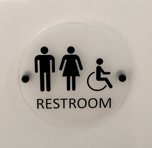 BOYANG trusted metal acrilico toilet door sign per hotel e altri luoghi pubblici per uomini e donne porta del bagno all'ingrosso - Product Image 6