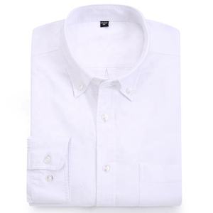 <span class=keywords><strong>Camisa</strong></span> de algodón <span class=keywords><strong>Oxford</strong></span> de gran tamaño para hombre con logotipo personalizado, gran oferta, camisas de vestir de manga larga en blanco para hombre - Product Image 2
