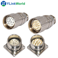 M23 6pin 7pin 9pin 12pin 16pin 19pin électrique étanche mâle et femelle IP67 IP68 connecteur de signal