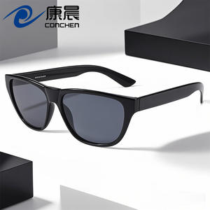 Gafas de sol Conchen Cat Eye para hombre, montura negra de PC, protección UV400, para viajes, conducción, estilo clásico retro. - Product Image 4