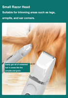 Tondeuse pour animaux de compagnie avec écran numérique intelligent, poignée ergonomique antidérapante, commande à un bouton, toilettage facile