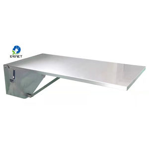 EUR PET montaggio a parete pieghevole tavolo pieghevole montaggio a parete tavolo veterinario ripiega verso il basso in acciaio inox esami e piani di chirurgia - Product Image 1