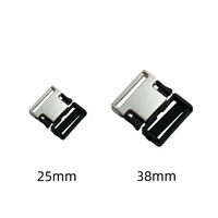 Boucle à dégagement rapide en alliage de zinc - Réglable, durable, écologique, design tactique professionnel pour accessoires de colliers pour chiens