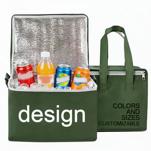 Grand Sac Isotherme Pliable et Personnalisé pour la Livraison <span class=keywords><strong>de</strong></span> <span class=keywords><strong>Repas</strong></span>, Pique-nique et Camping, Panier Glacière Portable avec Logo - Product Image 1