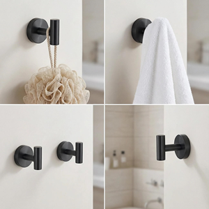New Wall Toilet Rack Organizer <b>Bathroom</b> Hardware <b>Accessories</b> Bath Shower Towel Paper Rail Bar Rack Shelf Set for <b>Bathroom</b> System - Product Image 3
